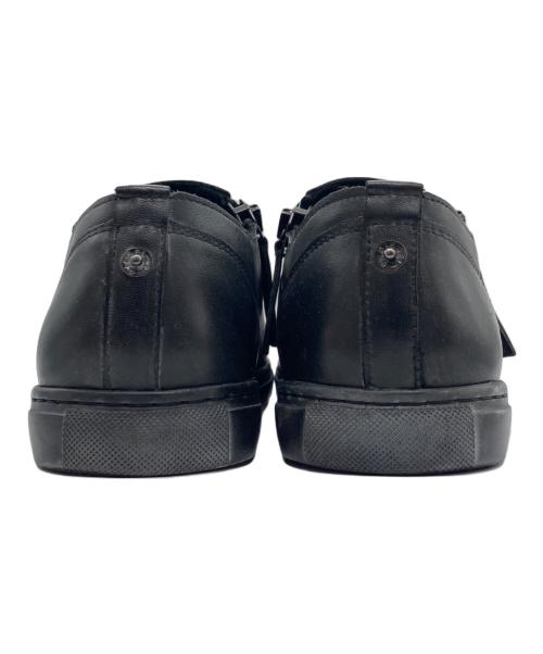 DIESEL（ディーゼル）DIESEL (ディーゼル) ジップレザースリッポン ブラック サイズ:41の古着・服飾アイテム