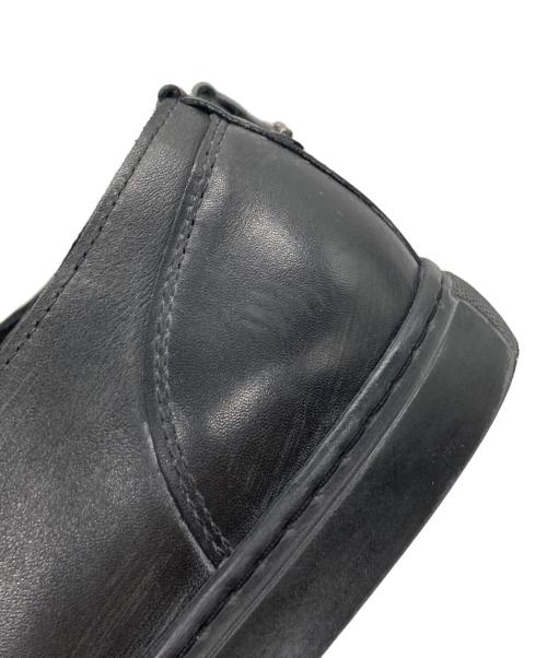 DIESEL（ディーゼル）DIESEL (ディーゼル) ジップレザースリッポン ブラック サイズ:41の古着・服飾アイテム