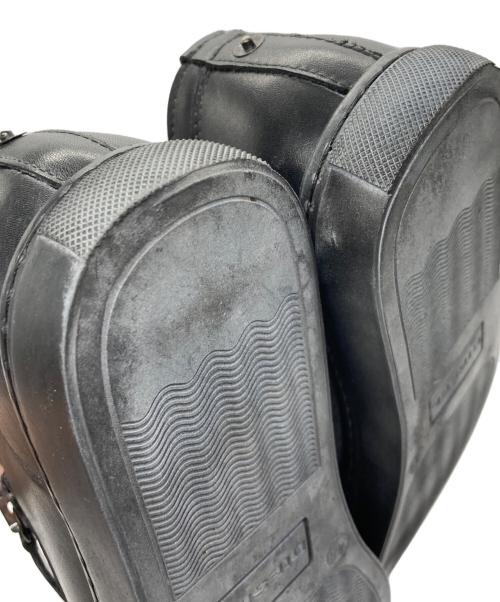 DIESEL（ディーゼル）DIESEL (ディーゼル) ジップレザースリッポン ブラック サイズ:41の古着・服飾アイテム