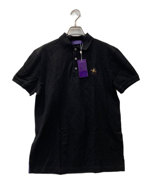RALPH LAUREN Purple Label（ラルフ ローレン パープル レーベル）RALPH LAUREN PURPLE LABEL (ラルフ ローレン パープル レーベル) ポロシャツ ブラック サイズ:M 未使用品の古着・服飾アイテム