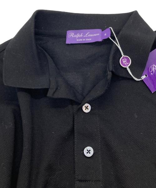 RALPH LAUREN Purple Label（ラルフ ローレン パープル レーベル）RALPH LAUREN PURPLE LABEL (ラルフ ローレン パープル レーベル) ポロシャツ ブラック サイズ:M 未使用品の古着・服飾アイテム