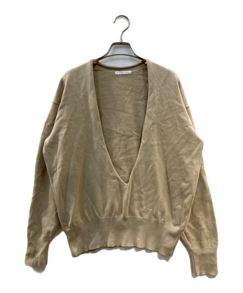 Plage（プラージュ）Plage (プラージュ) フカV ニット ベージュ サイズ:-の古着・服飾アイテム