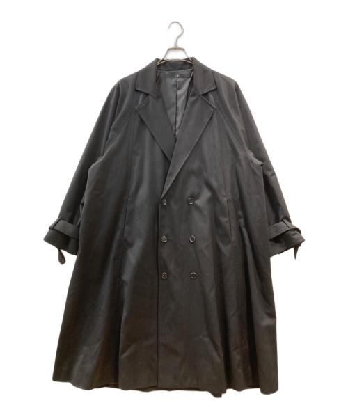 NO ID.（ノーアイディー）NO ID. (ノーアイディー) ダブルブレストBIGロングコート ブラック サイズ:ONEの古着・服飾アイテム