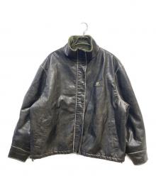 rarelize（レアリゼ）の古着「リバーシブルPUレザーフリースジャケット」｜ブラック