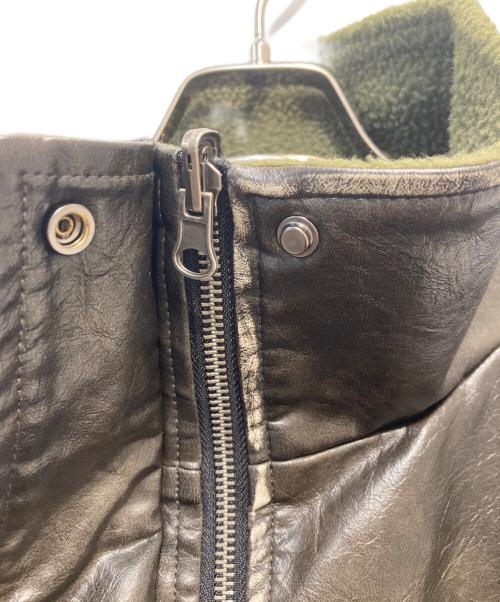 rarelize（レアリゼ）rarelize (レアリゼ) リバーシブルPUレザーフリースジャケット ブラック サイズ:Mの古着・服飾アイテム