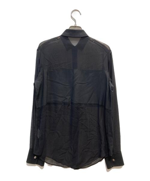 T by ALEXANDER WANG（ティーバイアレキサンダーワン）T by ALEXANDER WANG (ティーバイアレキサンダーワン) シルクシャツ ブラック サイズ:XSの古着・服飾アイテム