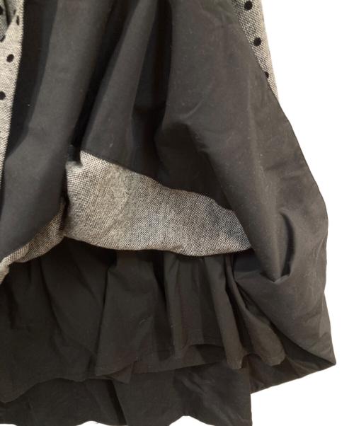 HER LIP TO（ハーリップトゥ）HER LIP TO (ハーリップトゥ) Tweed Flocked Dot Long Skirt グレー サイズ:Mの古着・服飾アイテム
