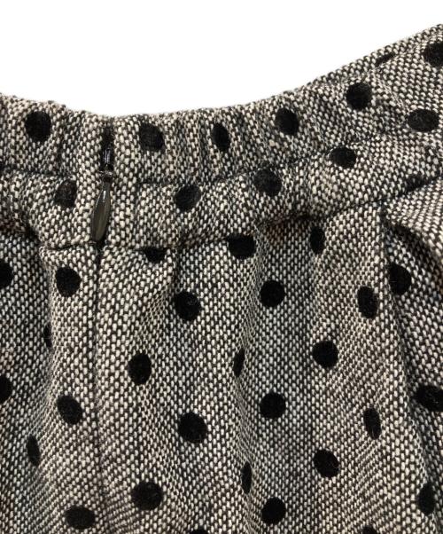 HER LIP TO（ハーリップトゥ）HER LIP TO (ハーリップトゥ) Tweed Flocked Dot Long Skirt グレー サイズ:Mの古着・服飾アイテム