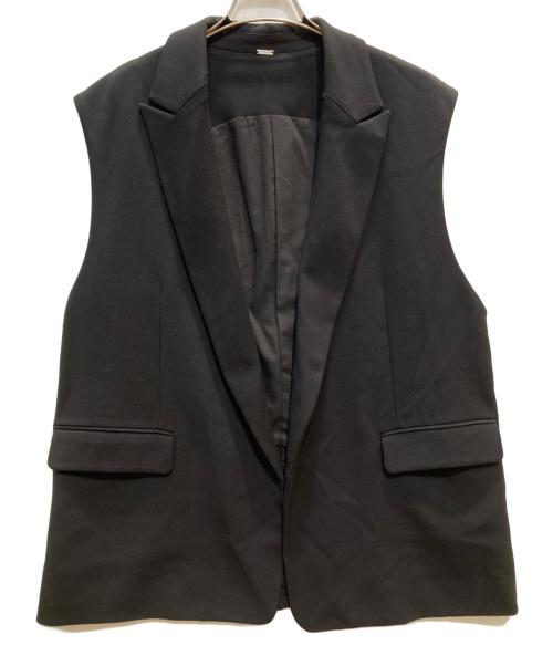 Mila Owen（ミラオーウェン）Mila Owen (ミラオーウェン) フラップPK付テーラードベスト ブラックの古着・服飾アイテム