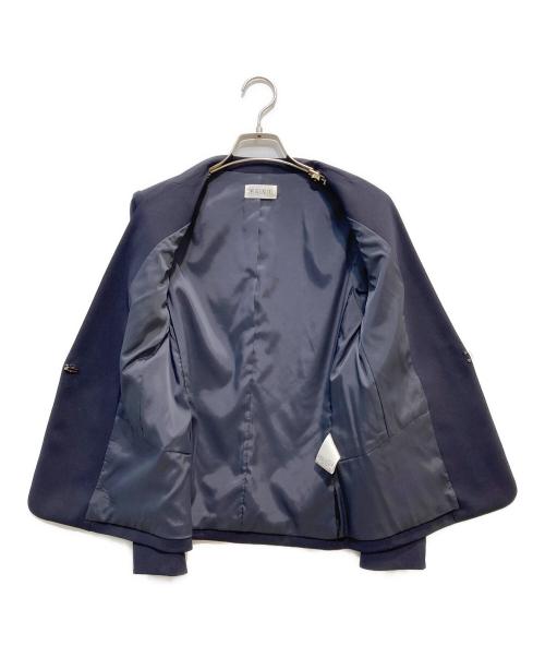 PLST（プラステ）PLST (プラステ) ノーカラージャケット ネイビー サイズ:Sの古着・服飾アイテム