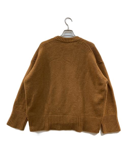 GALERIE VIE（ギャルリーヴィー）GALERIE VIE (ギャルリーヴィー) ファインウール クルーネックプルオーバー ブラウン サイズ:Sの古着・服飾アイテム