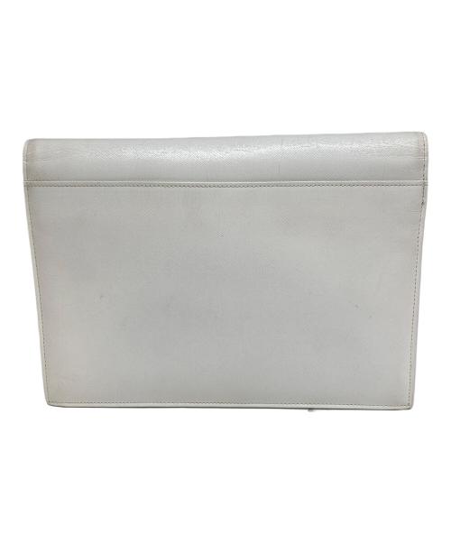 Yves Saint Laurent（イヴサンローラン）Yves Saint Laurent (イヴサンローラン) セカンドバッグ ホワイトの古着・服飾アイテム