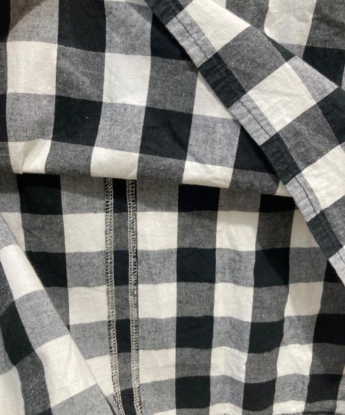 GRANDMA MAMA DAUGHTER（グランマママドーター）GRANDMA MAMA DAUGHTER (グランマママドーター) チェックブラウス ブラックの古着・服飾アイテム