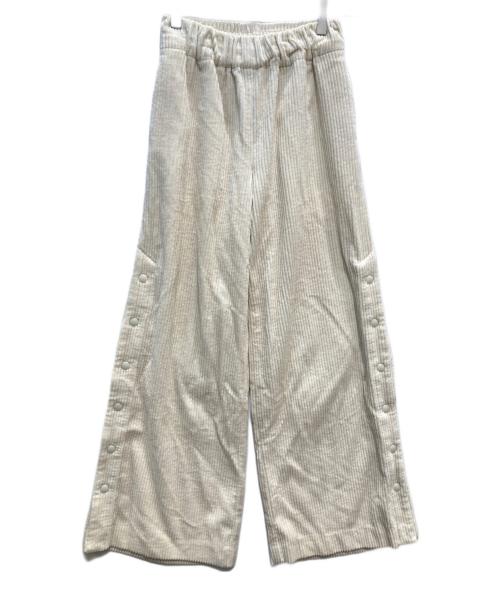 UNUSED（アンユーズド）UNUSED (アンユーズド) サイドスナップボタンパンツ ベージュ サイズ:00の古着・服飾アイテム