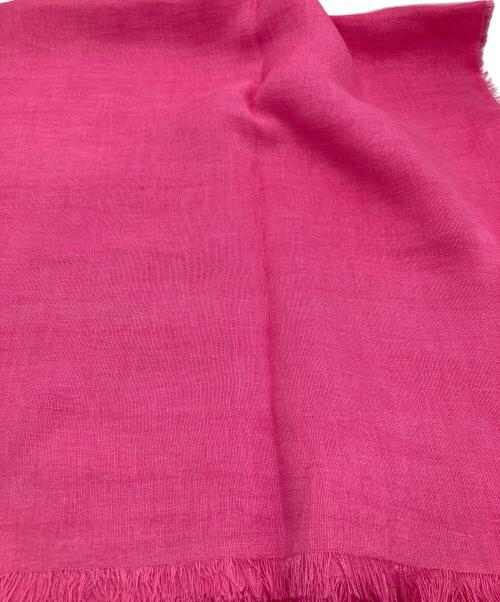 ASAUCE MELER（アソースメレ）ASAUCE MELER (アソースメレ) オーガニックリネン ドライキャンバスストール ショッキングピンク 未使用品の古着・服飾アイテム