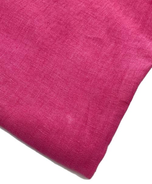 ASAUCE MELER（アソースメレ）ASAUCE MELER (アソースメレ) オーガニックリネン ドライキャンバスストール ショッキングピンク 未使用品の古着・服飾アイテム