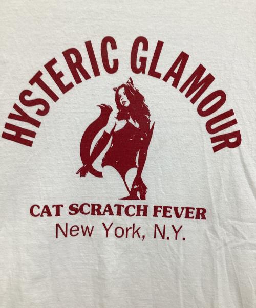 Hysteric Glamour（ヒステリックグラマー）Hysteric Glamour (ヒステリックグラマー) CAT SCRATCH FEVER Tシャツ ホワイト サイズ:Mの古着・服飾アイテム