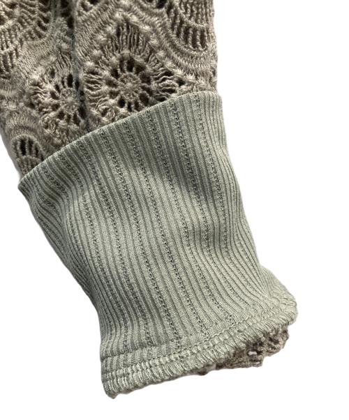 CLANE（クラネ）CLANE (クラネ) ヴィンテージレースルーズワンピース グリーン サイズ:1の古着・服飾アイテム