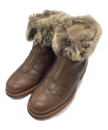 A.P.C.（アーペーセー）の古着「ファー付ブーツ」｜ブラウン