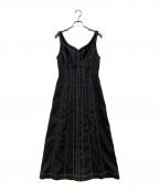 Snidelスナイデル）の古着「ステッチコルセットライクジャンスカ」｜ブラック