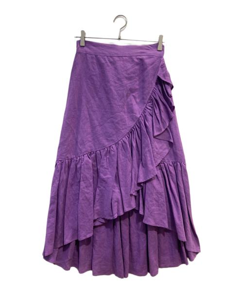 MYLAN（マイラン）MYLAN (マイラン) ラップスカート パープル サイズ:Fの古着・服飾アイテム