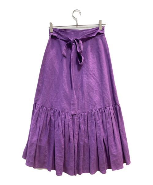 MYLAN（マイラン）MYLAN (マイラン) ラップスカート パープル サイズ:Fの古着・服飾アイテム