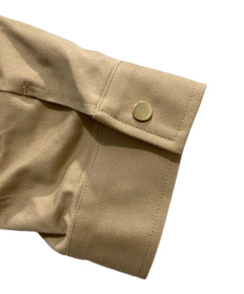 SEVEN TEN by MIHO KAWAHITO（セブン テン バイ ミホ カワヒト）SEVEN TEN by MIHO KAWAHITO (セブン テン バイ ミホ カワヒト) ミリタリーボウタイジャケット ブラウン サイズ:Mの古着・服飾アイテム