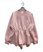 JNHeartsジェイエヌハーツ）の古着「ロゴスウェット」｜ピンク