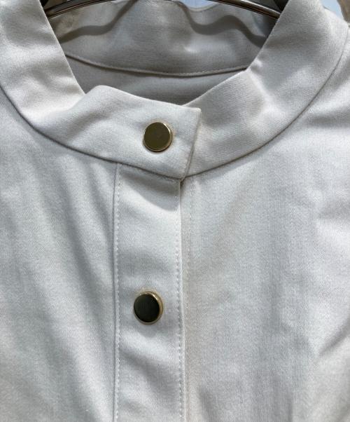 SEVEN TEN by MIHO KAWAHITO（セブン テン バイ ミホ カワヒト）SEVEN TEN by MIHO KAWAHITO (セブン テン バイ ミホ カワヒト) ミリタリーボウタイジャケット アイボリー サイズ:Mの古着・服飾アイテム