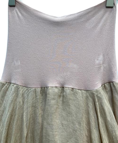 AK+1（エーケーワン）ak+1 (エーケーワン) リネンマキシスカート ピンク サイズ:FREEの古着・服飾アイテム