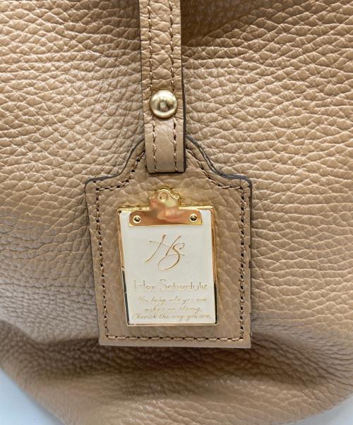 HER SCHEDULE（ハースケジュール）her schedule (ハースケジュール) ヴィンテージ家具のように育てたいトートバッグ カプチーノの古着・服飾アイテム