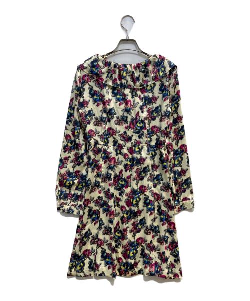 MAX&Co.（マックスアンドコー）MAX&Co. (マックスアンドコー) サテンフラワーシャツワンピース ベージュ サイズ:36の古着・服飾アイテム