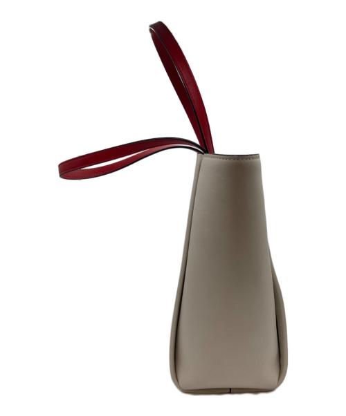 ALEXANDER McQUEEN（アレキサンダーマックイーン）ALEXANDER McQUEEN (アレキサンダーマックイーン) レザートートバッグ レッドの古着・服飾アイテム