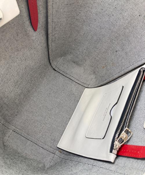 ALEXANDER McQUEEN（アレキサンダーマックイーン）ALEXANDER McQUEEN (アレキサンダーマックイーン) レザートートバッグ レッドの古着・服飾アイテム