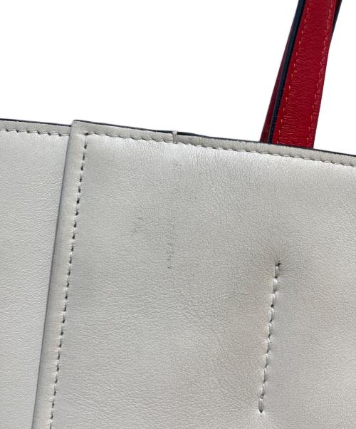 ALEXANDER McQUEEN（アレキサンダーマックイーン）ALEXANDER McQUEEN (アレキサンダーマックイーン) レザートートバッグ レッドの古着・服飾アイテム