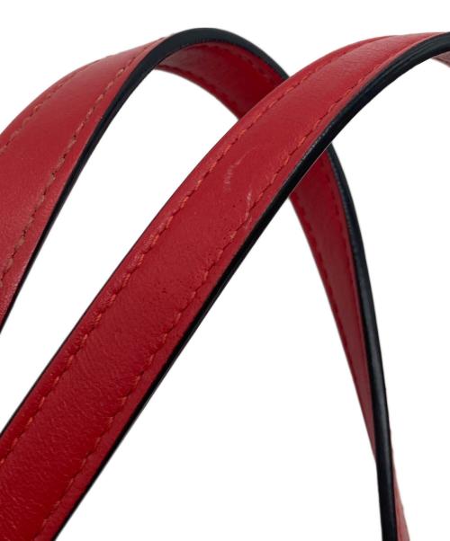 ALEXANDER McQUEEN（アレキサンダーマックイーン）ALEXANDER McQUEEN (アレキサンダーマックイーン) レザートートバッグ レッドの古着・服飾アイテム