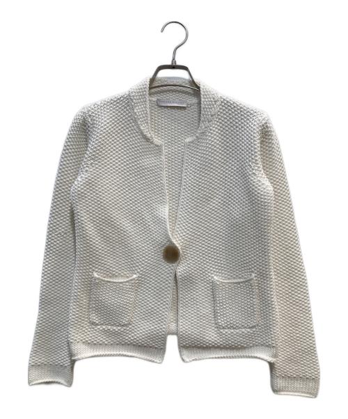Fabiana Filippi（ファビアナフィリッピ）fabiana filippi (ファビアナフィリッピ) ニットジャケット ホワイト サイズ:XSの古着・服飾アイテム