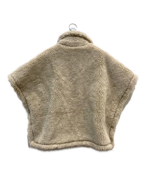 ticca（ティッカ）TICCA (ティッカ) ウールファーポンチョ ベージュ サイズ:Fの古着・服飾アイテム