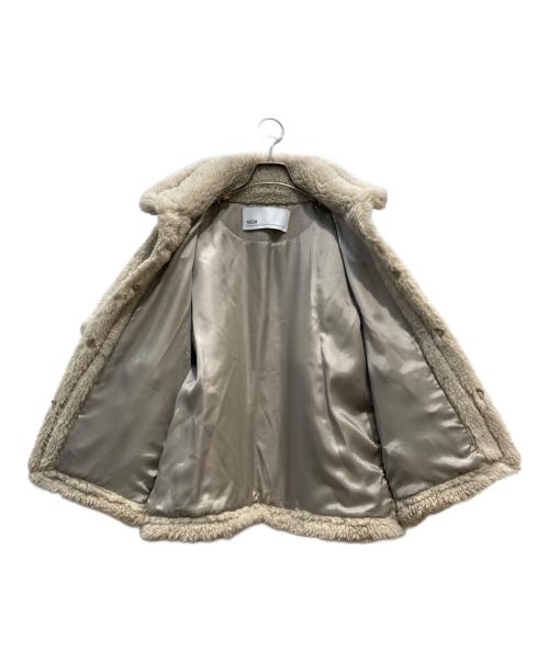 ticca（ティッカ）TICCA (ティッカ) ウールファーポンチョ ベージュ サイズ:Fの古着・服飾アイテム