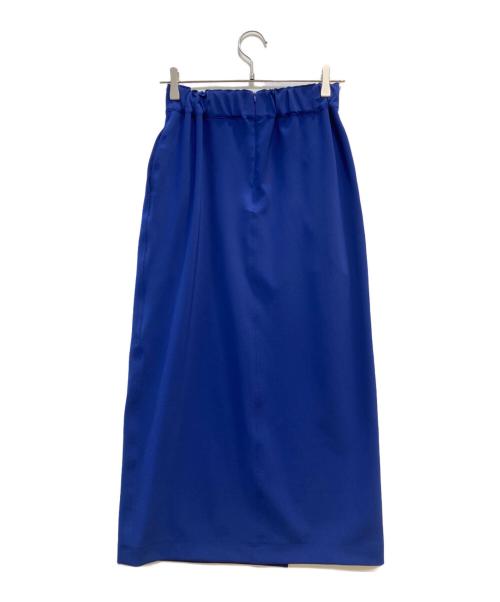 TO UNITED ARROWS（トゥーユナイテッドアローズ）TO UNITED ARROWS (トゥーユナイテッドアローズ) P PU RAP GATH SKIRT ブルー サイズ:M 未使用品の古着・服飾アイテム