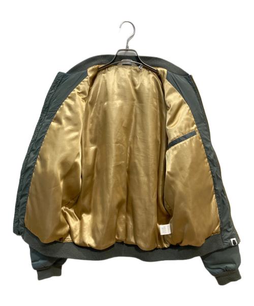 A BATHING APE（ア ベイシング エイプ）A BATHING APE (ア ベイシング エイプ) ダウンMA-1ジャケット グリーン サイズ:Mの古着・服飾アイテム