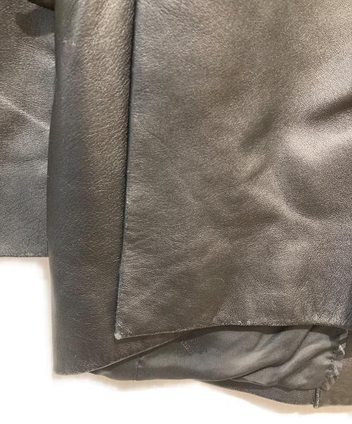 BURBERRY BLACK LABEL（バーバリーブラックレーベル）BURBERRY BLACK LABEL (バーバリーブラックレーベル) ラムレザー2Bテーラードジャケット ブラック サイズ:Mの古着・服飾アイテム