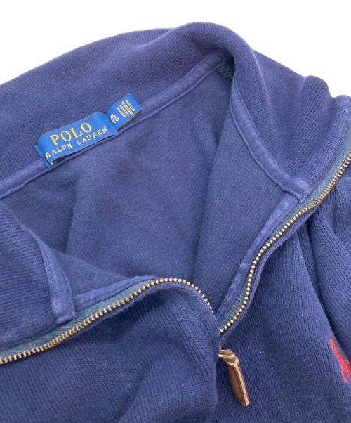 POLO RALPH LAUREN（ポロ・ラルフローレン）POLO RALPH LAUREN (ポロ・ラルフローレン) ハーフジップニット ネイビー サイズ:XLの古着・服飾アイテム