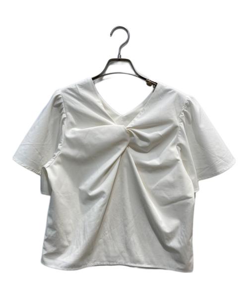 HER LIP TO（ハーリップトゥ）Her lip to (ハーリップトゥ) ブラウス ベージュ サイズ:Sの古着・服飾アイテム