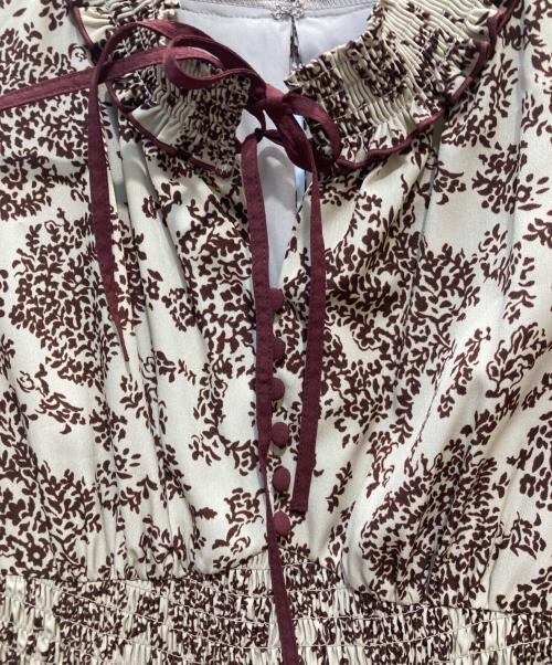 HER LIP TO（ハーリップトゥ）Her lip to (ハーリップトゥ) Winter Floral Long-sleeve Dress ブラウン サイズ:Sの古着・服飾アイテム