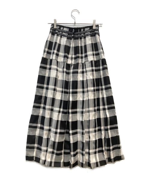 HER LIP TO（ハーリップトゥ）Her lip to (ハーリップトゥ) pleated check skirt ブラック サイズ:Sの古着・服飾アイテム