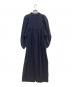 VERMEIL par iena (ヴェルメイユ パー イエナ) アセテートバックサテンジョーゼットワンピース ネイビー サイズ:-：8000円