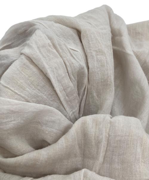 maison de soil（メゾンドソイル）maison de soil (メゾンドソイル) リネンストライプワイドパンツ ベージュ サイズ:2の古着・服飾アイテム