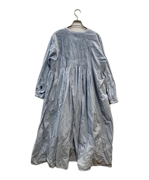 maison de soil（メゾンドソイル）maison de soil (メゾンドソイル) ピンタックワンピース スカイブルー サイズ:1の古着・服飾アイテム