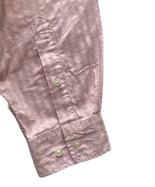 BEAMS BOY（ビームスボーイ）BEAMS BOY (ビームスボーイ) ドビー ストライプ ビッグ ボタンダウン シャツ ピンク サイズ:-の古着・服飾アイテム